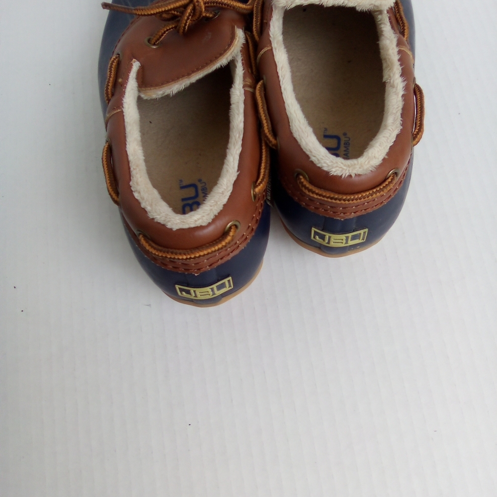 JBU Women's Navy and Brown Ankle Booties SIZE 6.5 - Picture 5 of 7